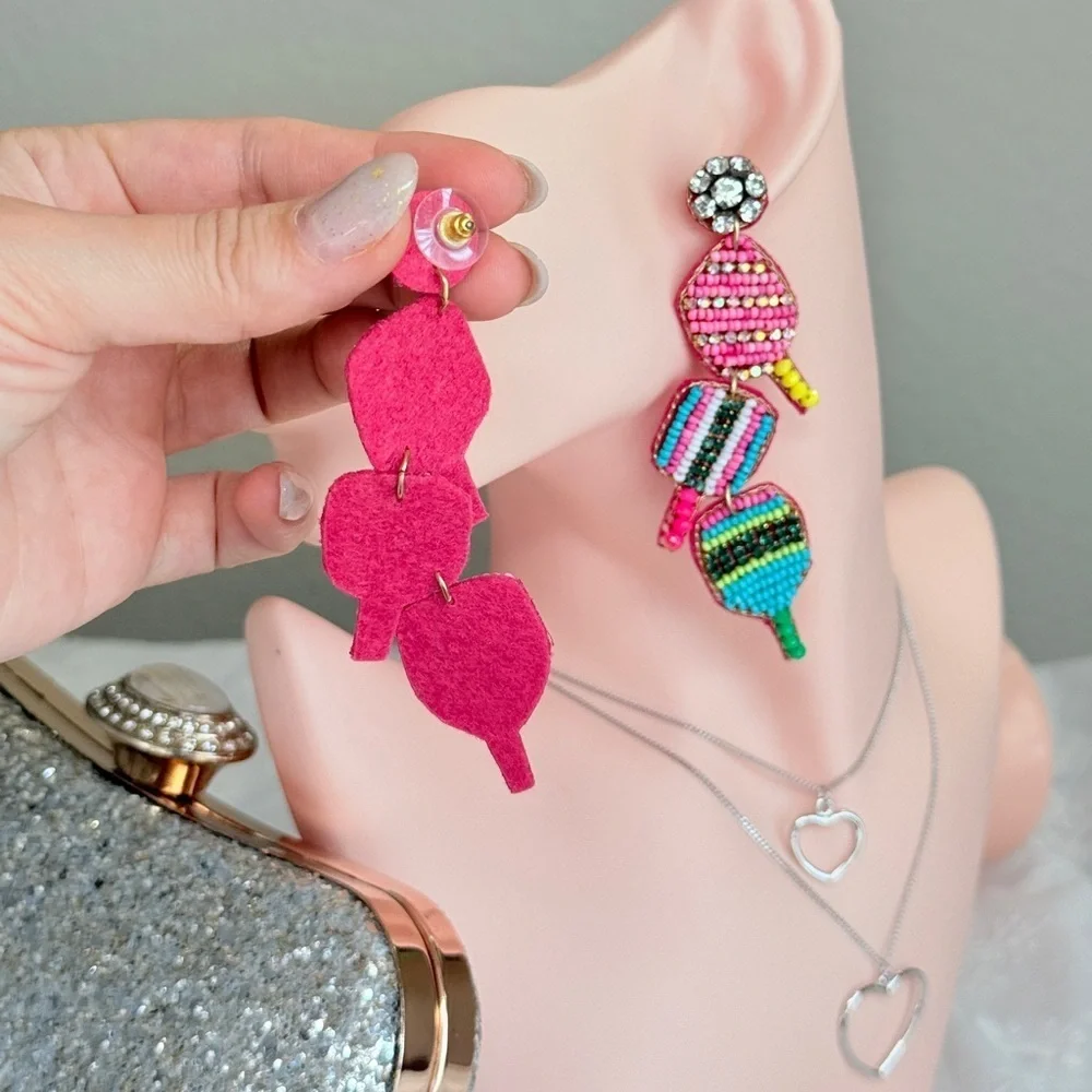 ⚜️ Colorful Beaded Drop Earrings